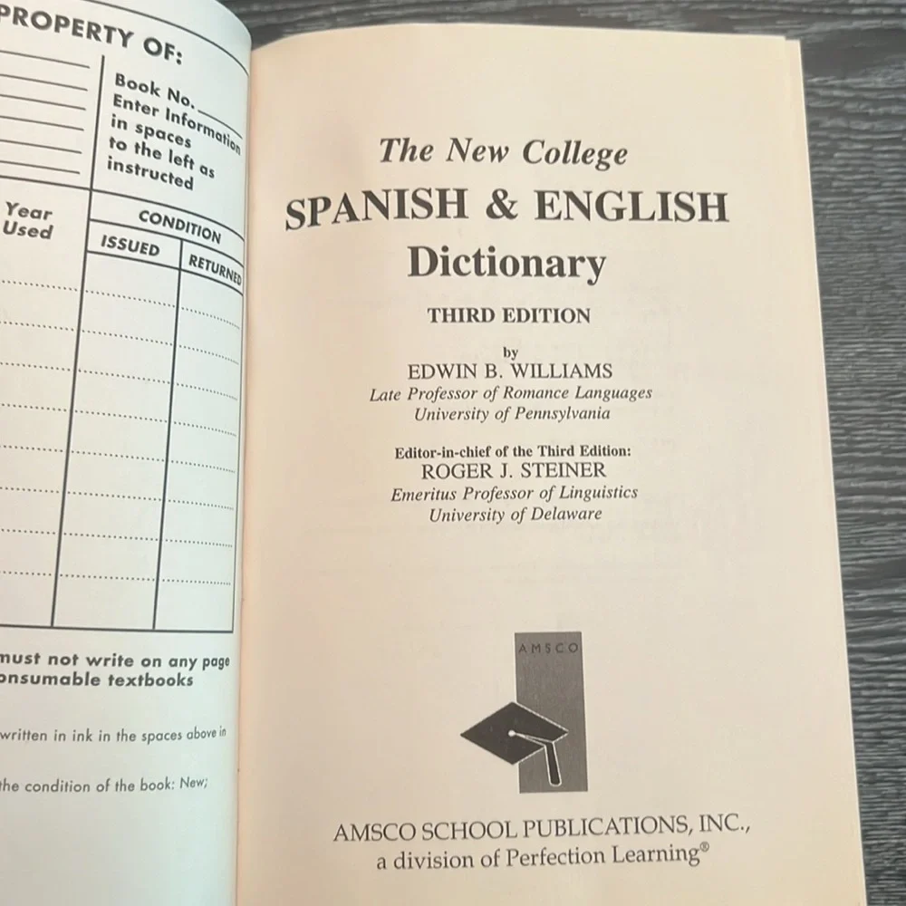 The New College Spanish and English Dictionary